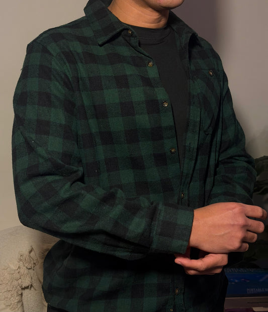 CAMISA DE CUADRO MANGA LARGA