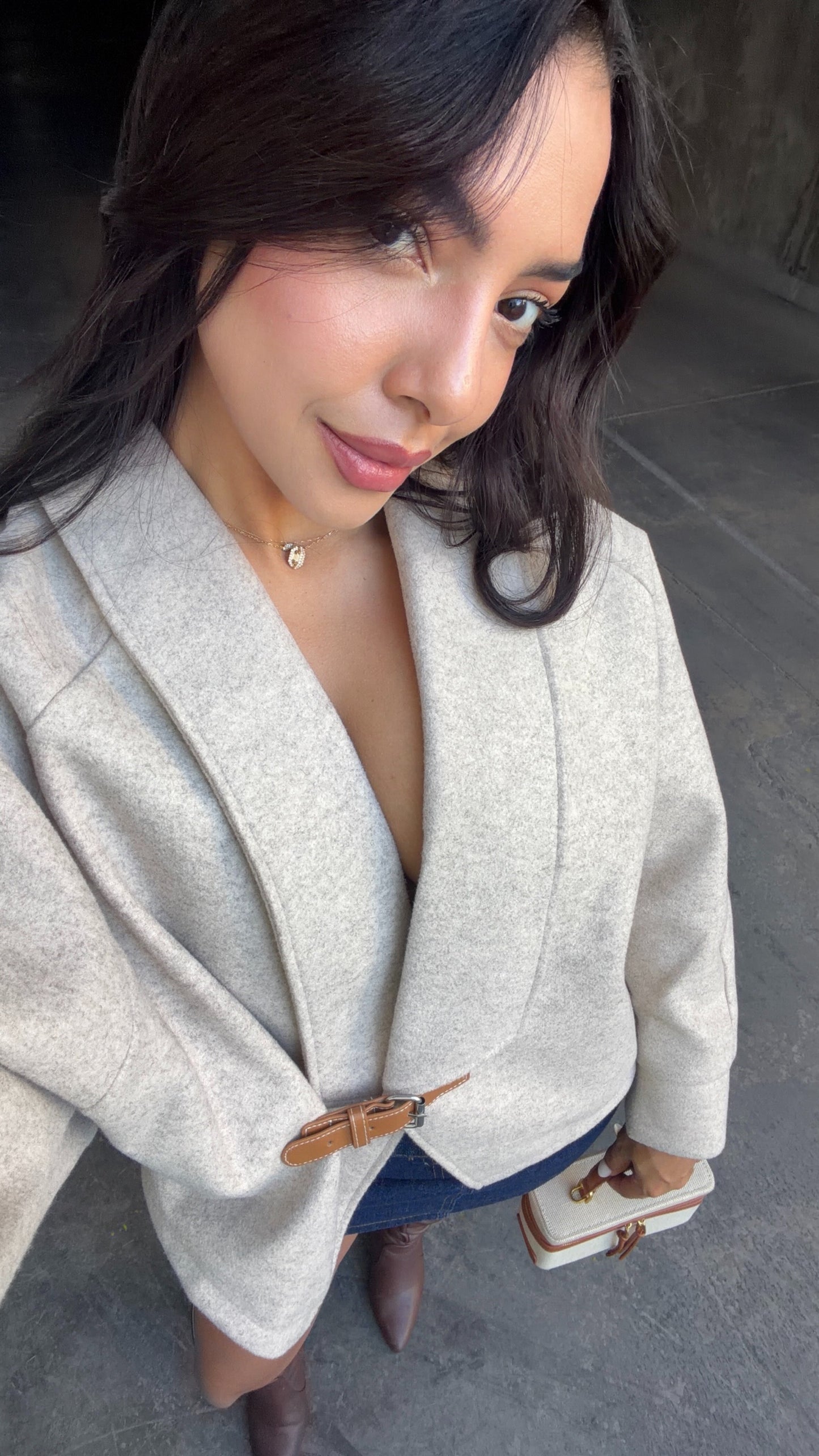 PONCHO BEIGE