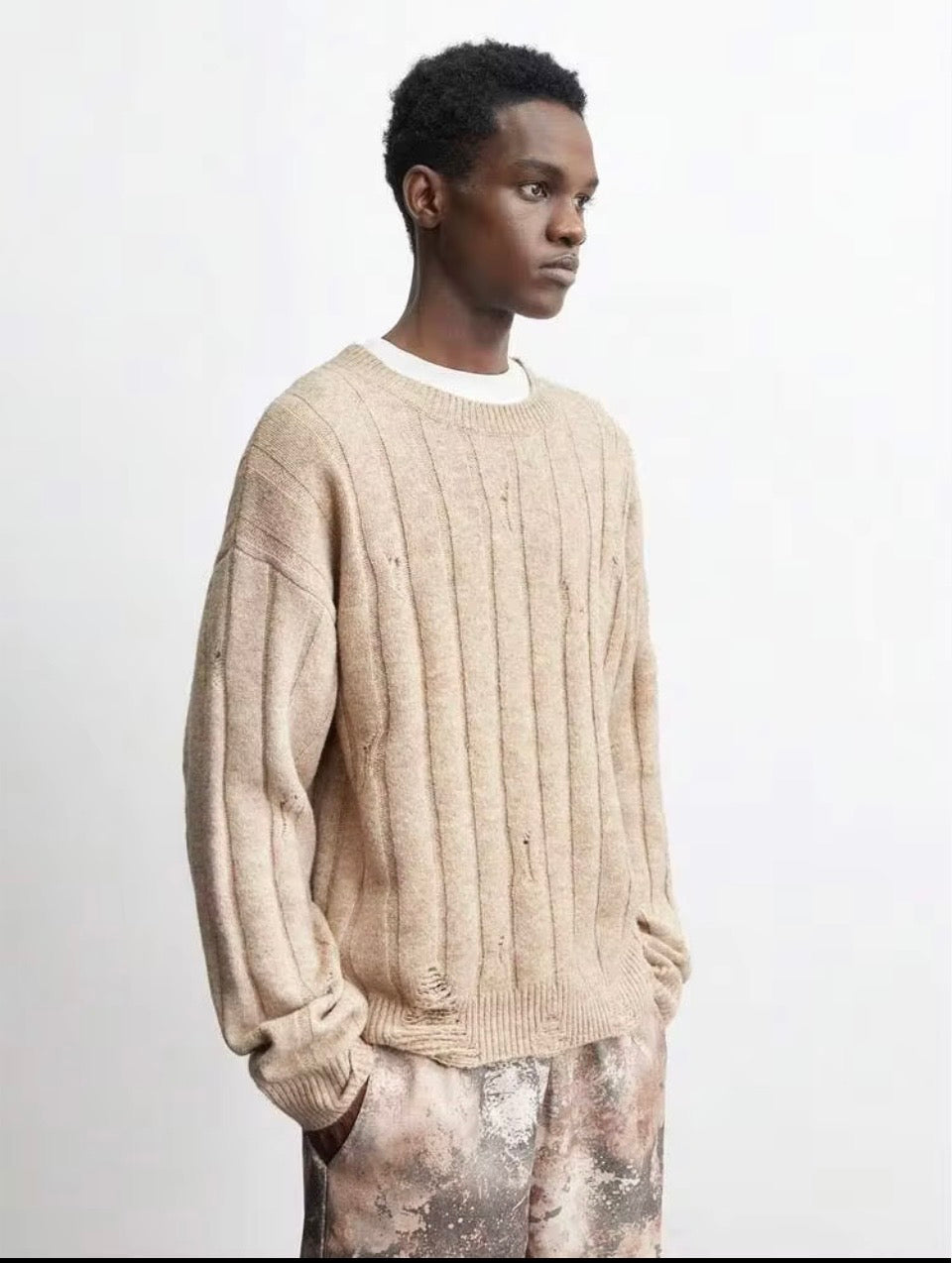 JERSEY BEIGE DE HOMBRE