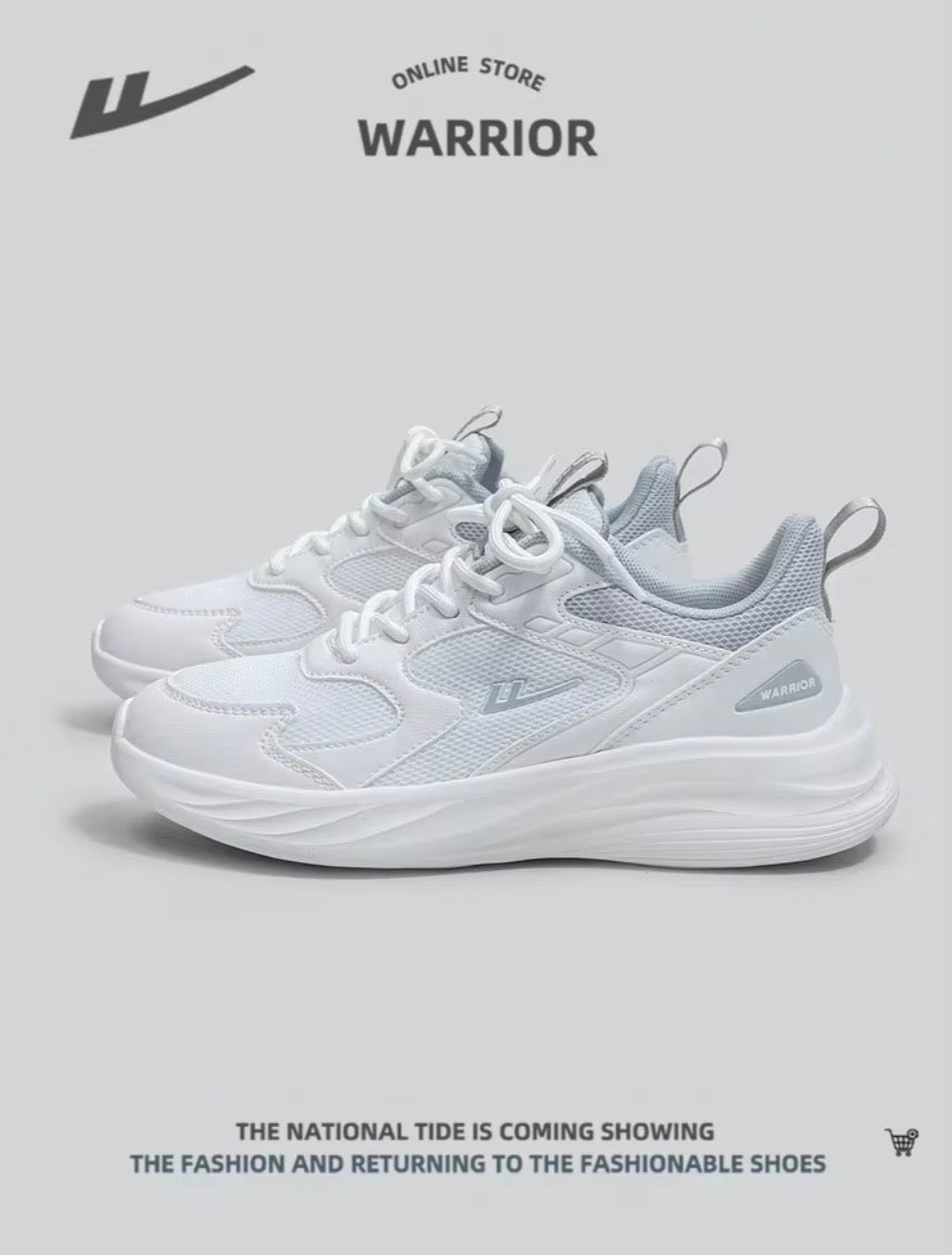 ZAPATOS DEPORTIVOS BLANCOS CON GRIS