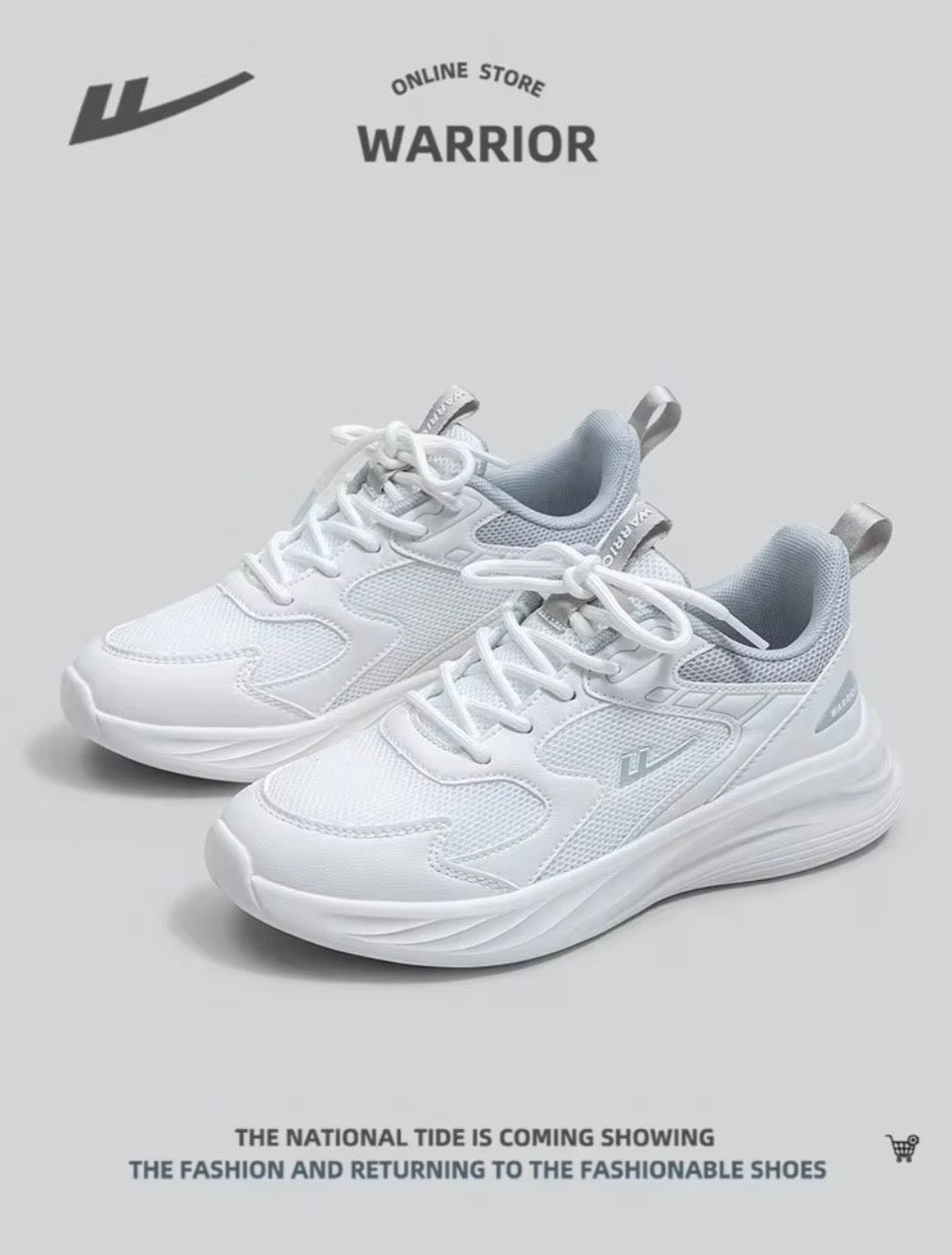 ZAPATOS DEPORTIVOS BLANCOS CON GRIS